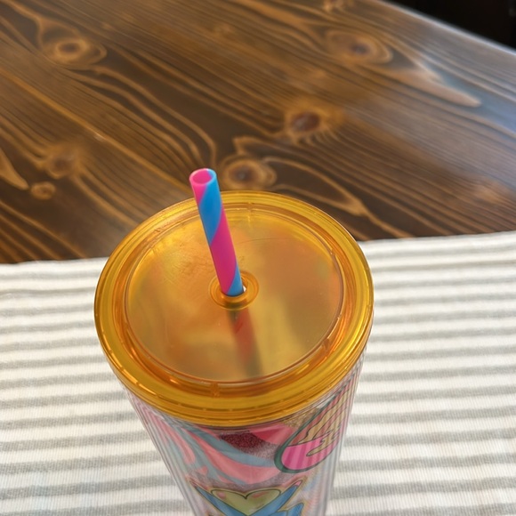 2023 Starbucks X Tim Singleton Colab Retro Glitter Cold cup in Venti 24oz. - Picture 6 of 13